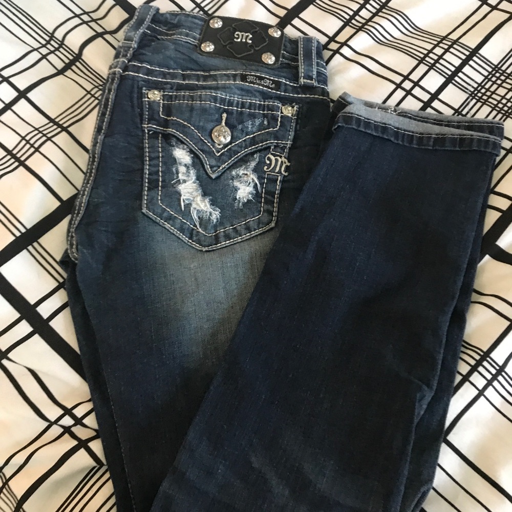 MissMe women’s - 28 cuffed straight leg